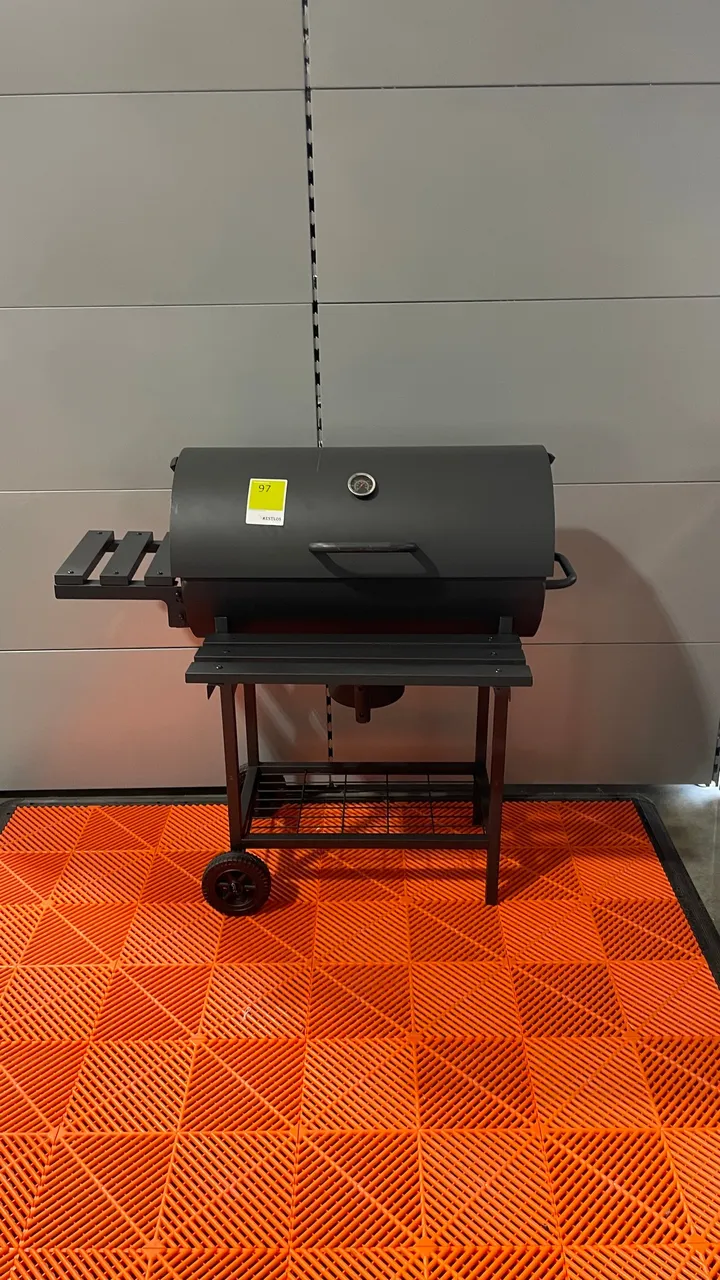Smoker Grillwagen mit Deckel und Thermometer